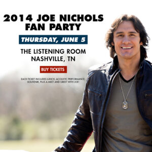 Joe Nichols Fan Club Party