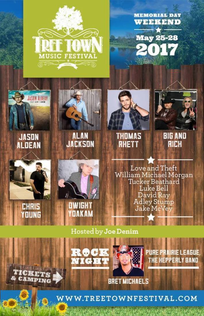 Tree Town Music Festival Forest City, IA Hometown Country Music