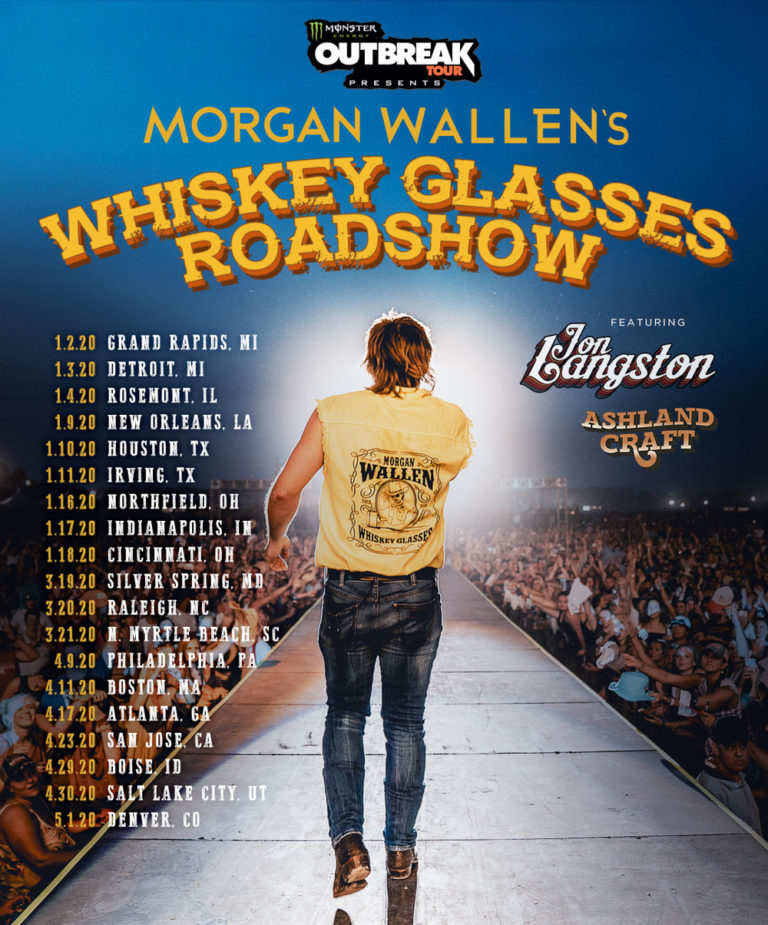 Wallen Announces 2020 Whiskey Glasses Roadshow Tour Hometown