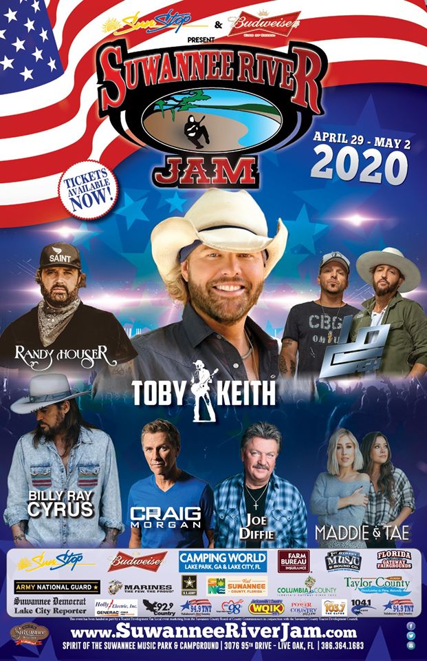 Suwannee River Jam Live Oak, FL Hometown Country Music