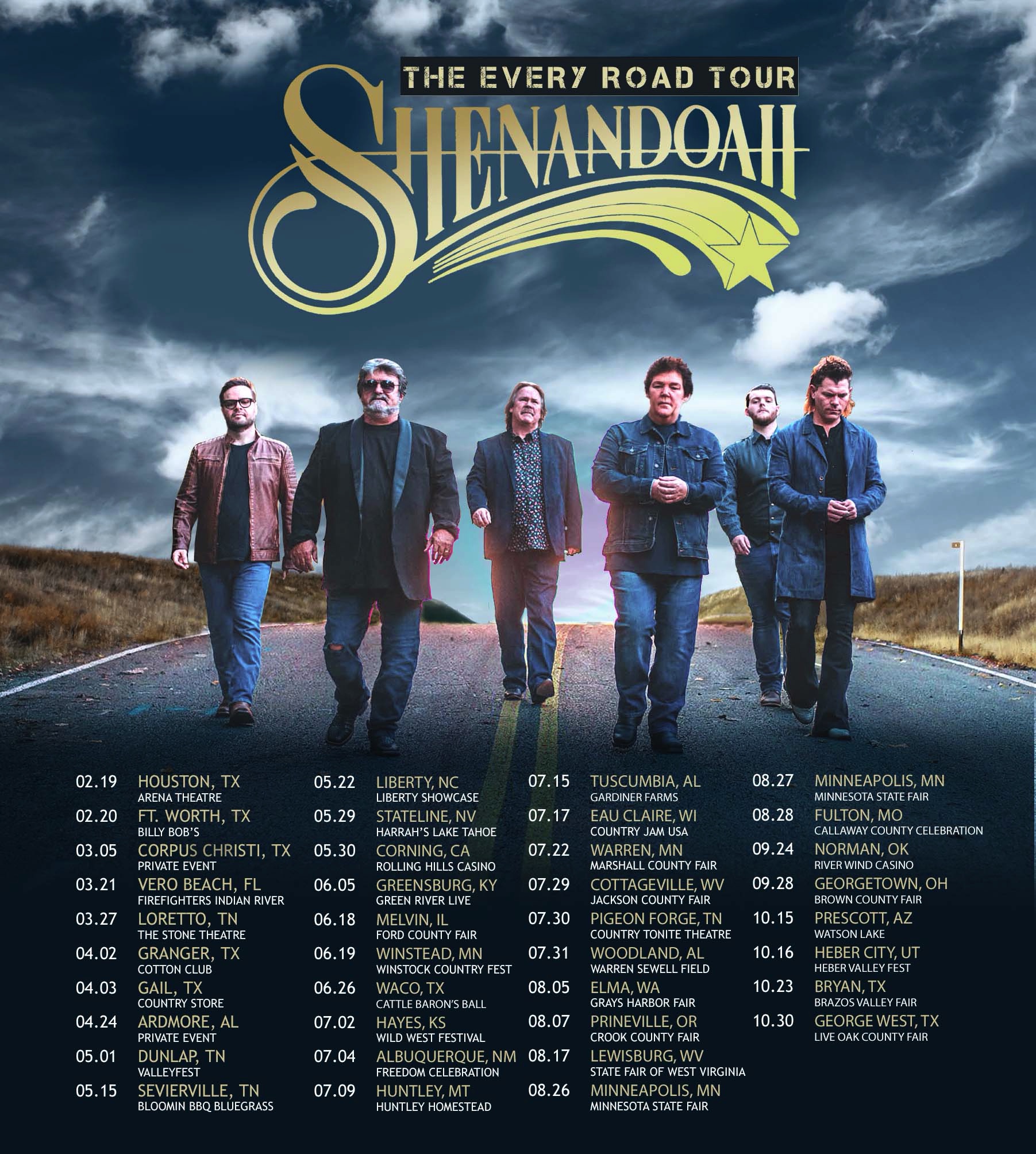 shenandoah band tour 2022