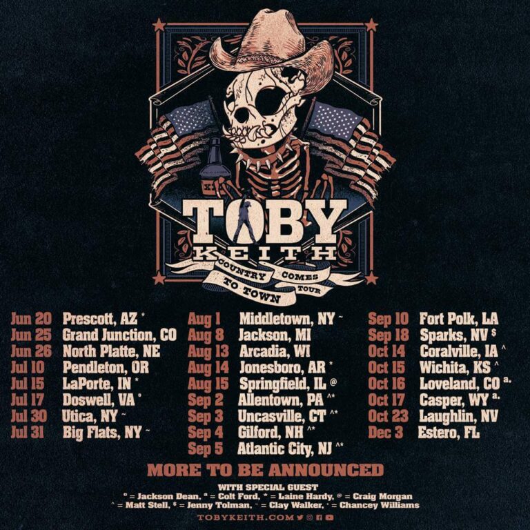 Toby Keith Announces Country Comes to Town Tour Hometown Country Music