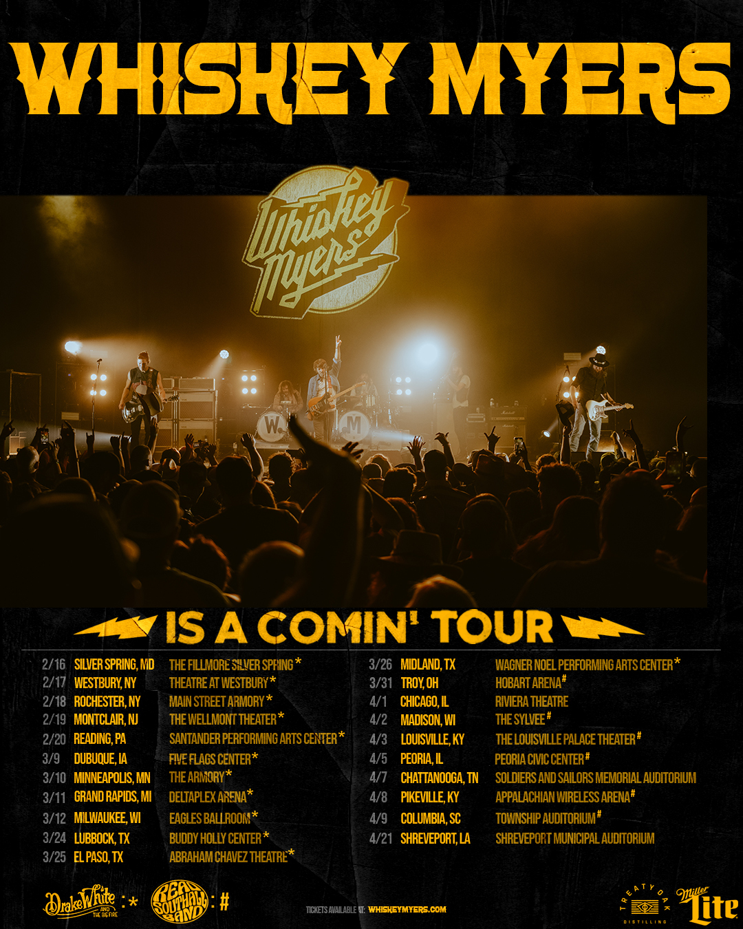 whiskey myers tour 2022 ticketmaster