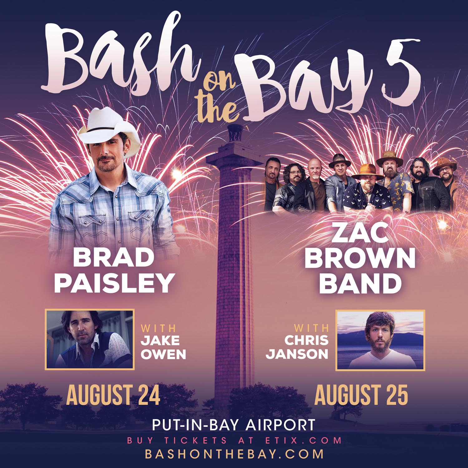 Bash on the Bay 5 PutInBay, OH Hometown Country Music