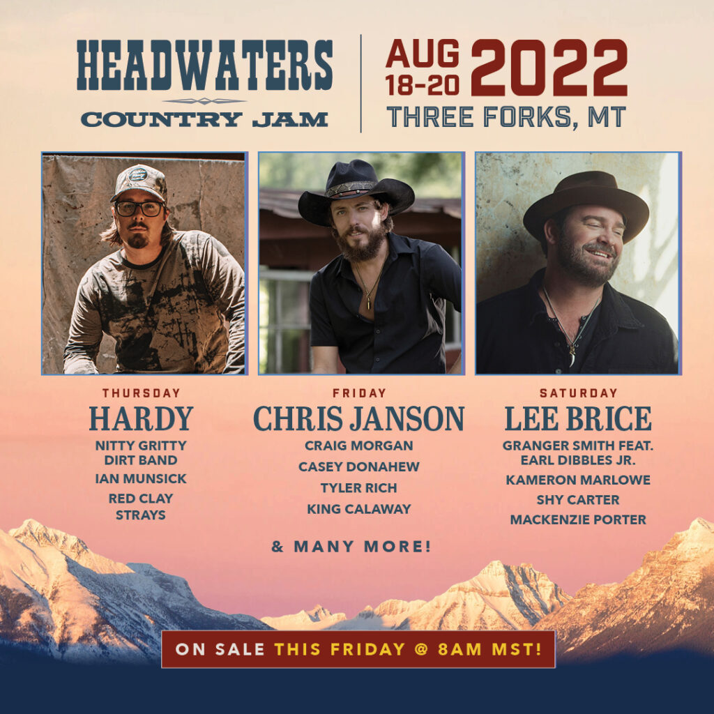Headwaters Country Jam Three Forks, MT Hometown Country Music