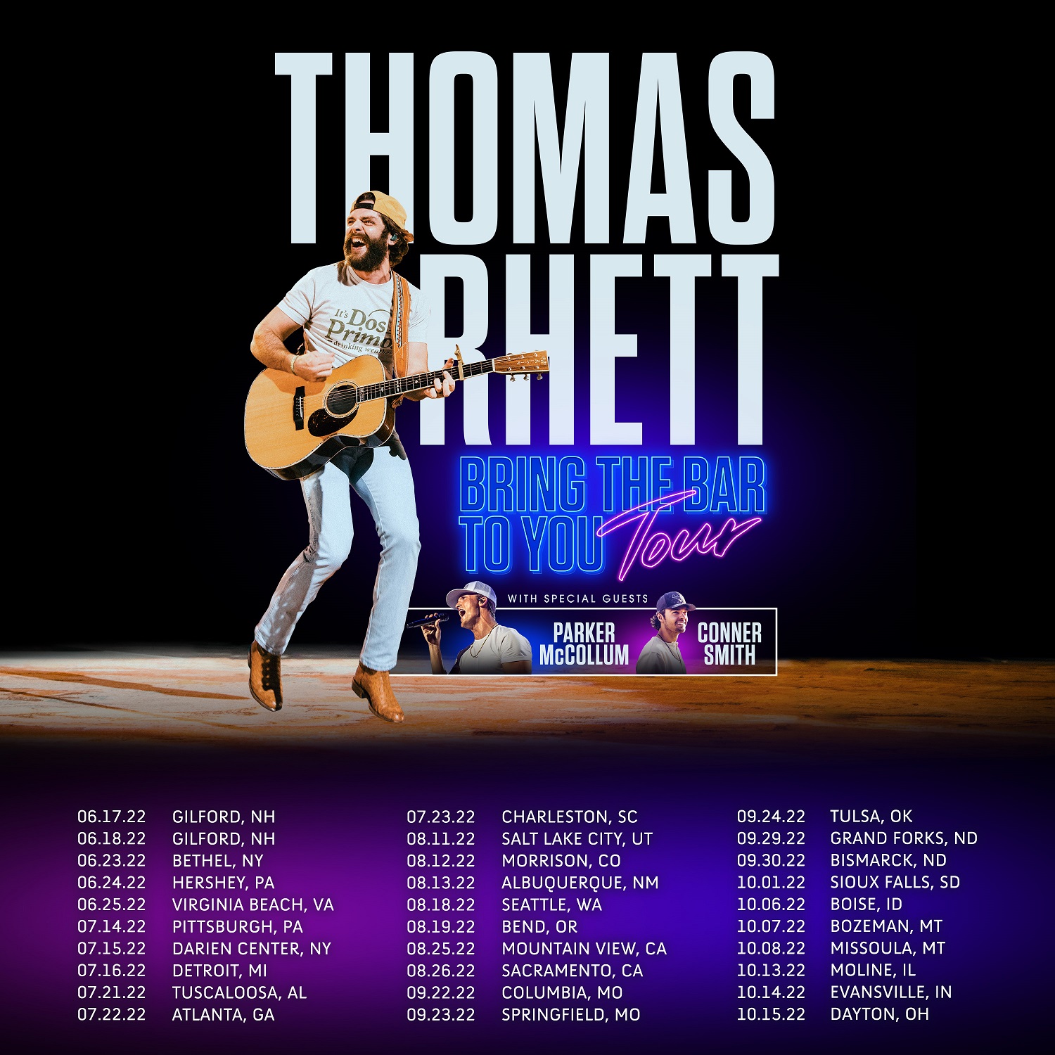 Thomas Rhett Announces “Bring the Bar to You” Tour Hometown Country Music