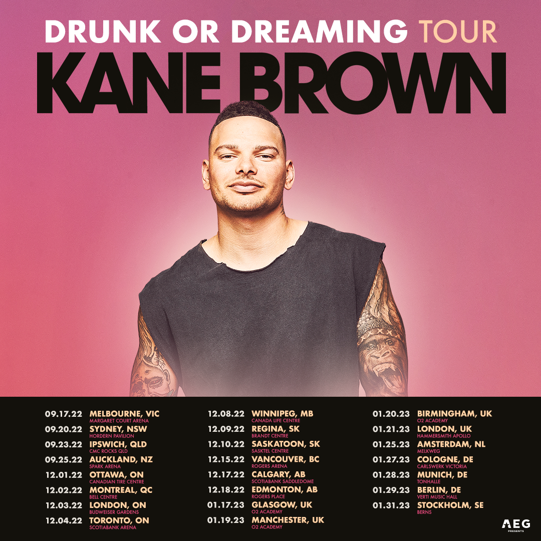 kane brown past tour dates