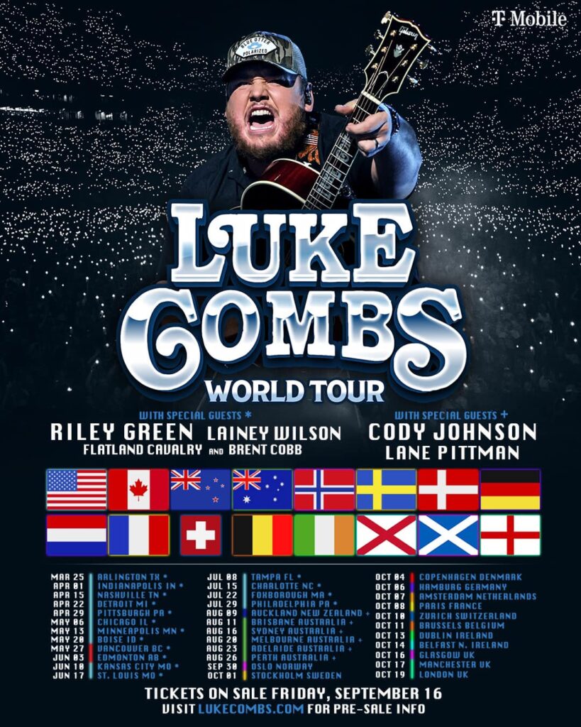 luke combs tour artists