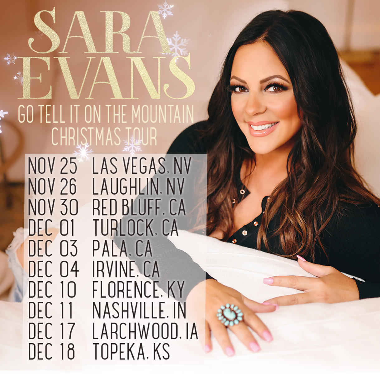 Sara Evans Announces 2022 Christmas Tour Hometown Country Music