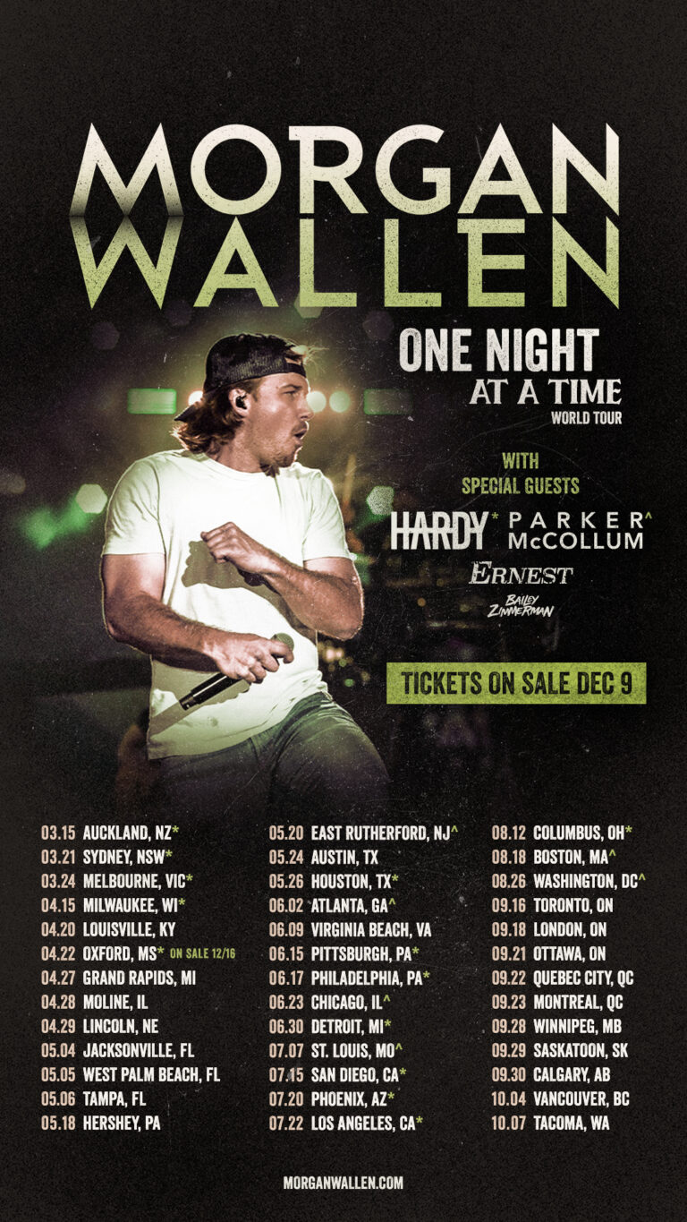 who is on tour with morgan wallen 2023
