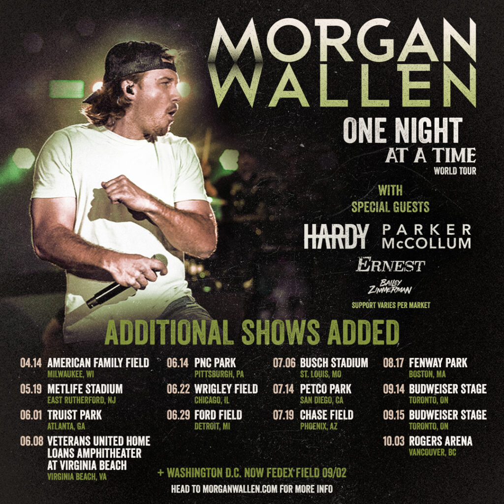 Morgan Wallen Adds New 2023 Tour Dates Hometown Country Music