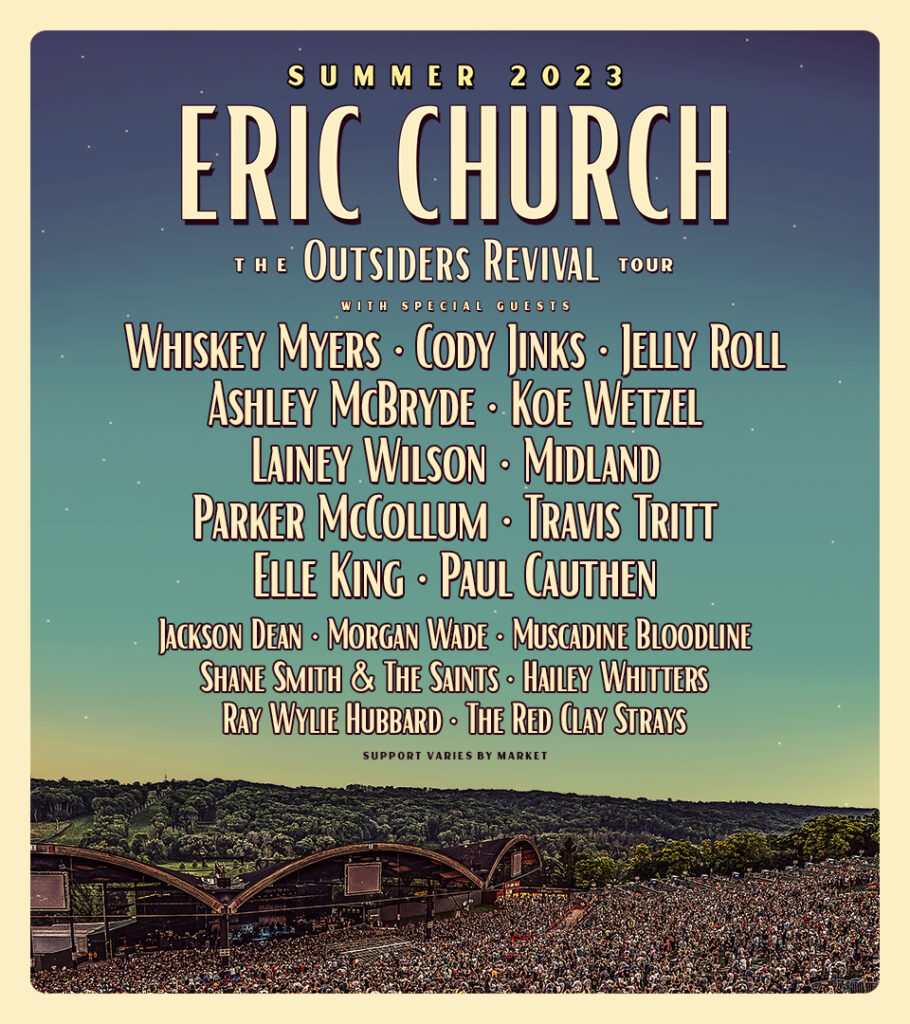eric church outsiders revival tour lineup