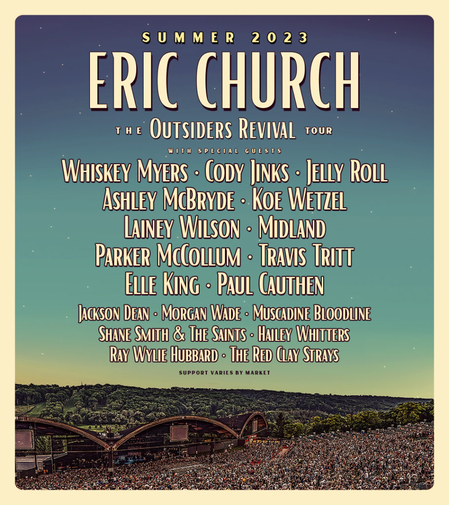 Eric Church Announces “The Outside Revival” Tour Hometown Country Music