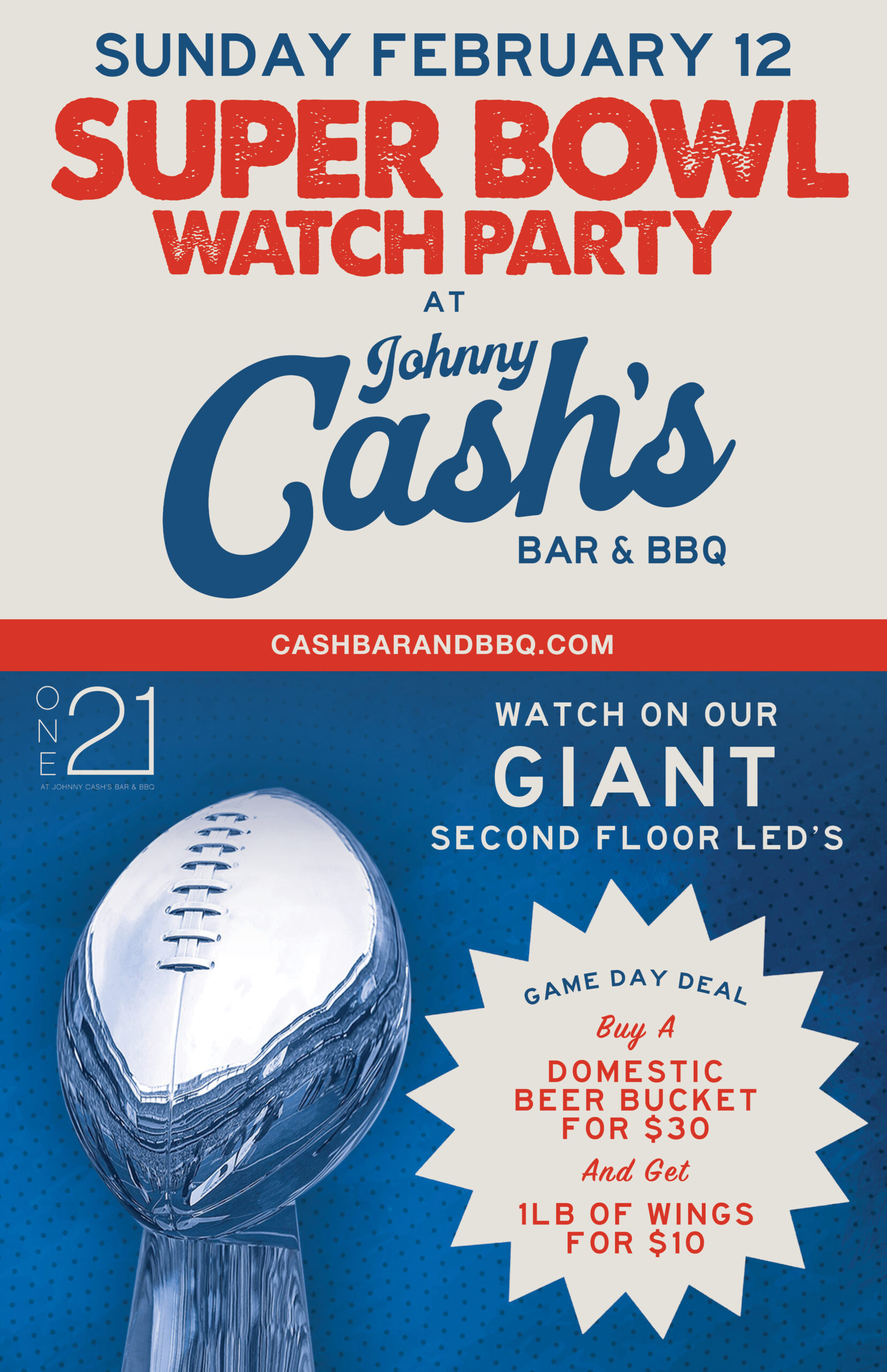 Johnny Cash Bar & BBQ SB Watch Party - Nashville, TN
