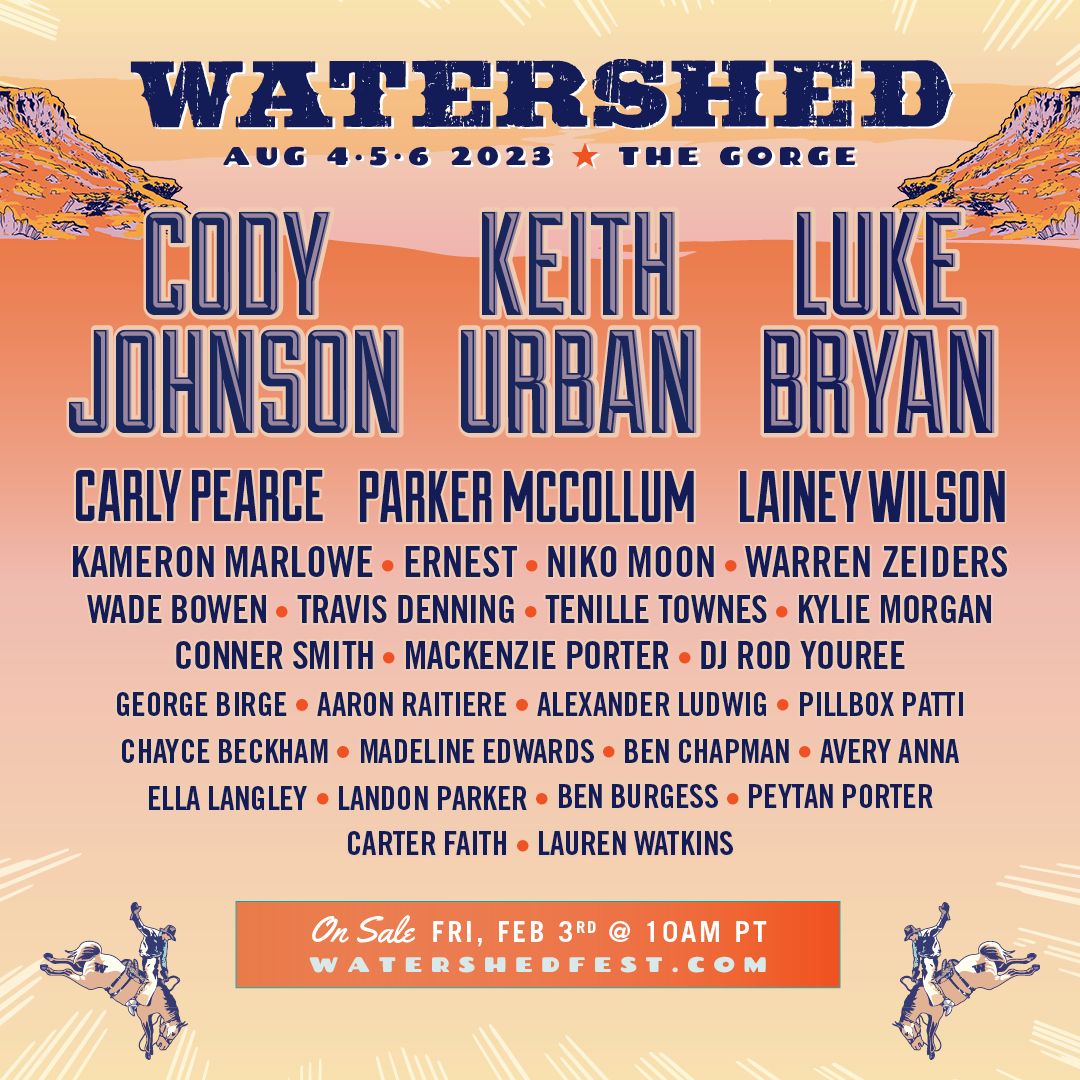 Watershed Music Festival Quincy, WA Hometown Country Music