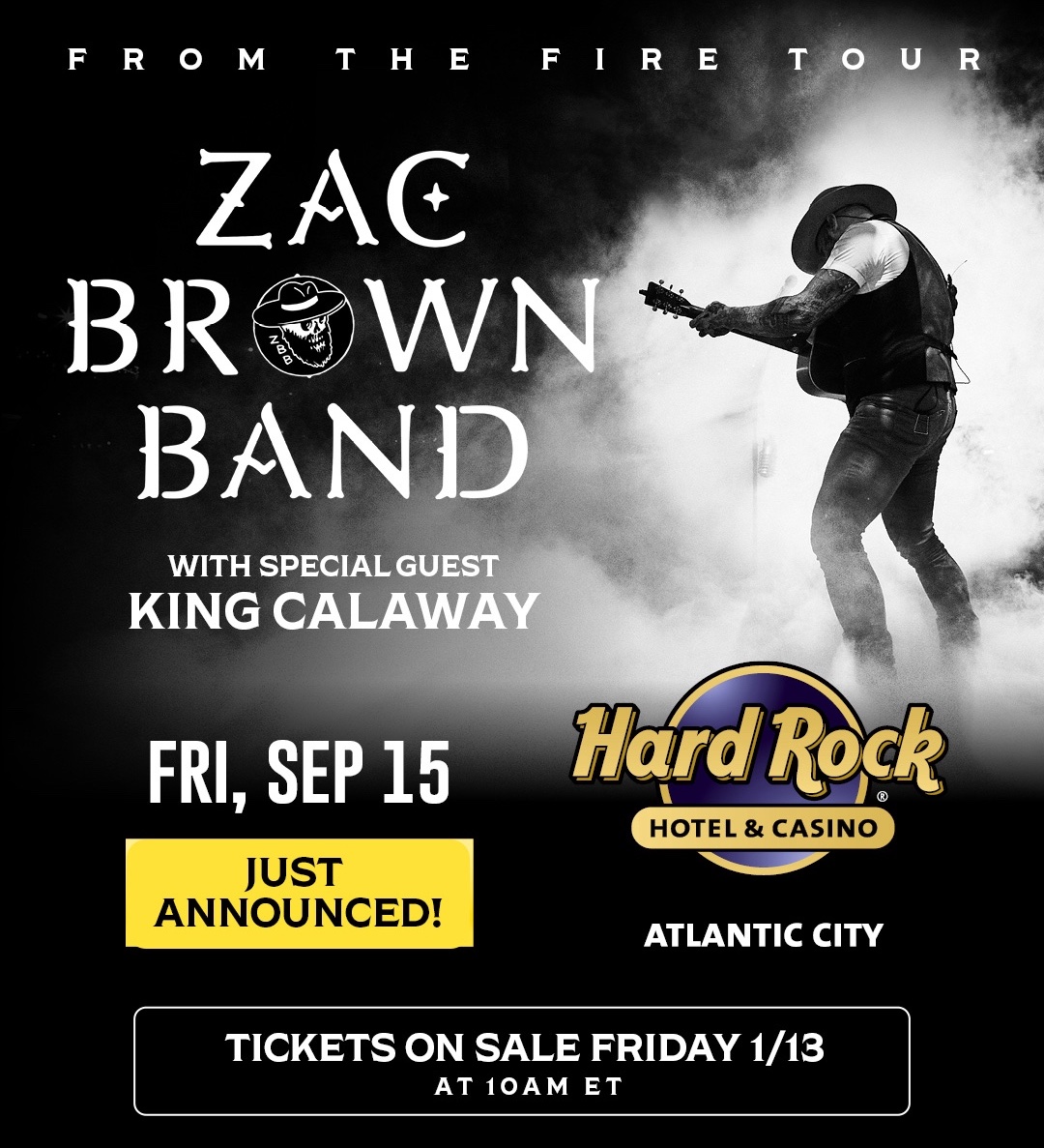Zac Brown Band, King Calaway - Atlantic City, NJ