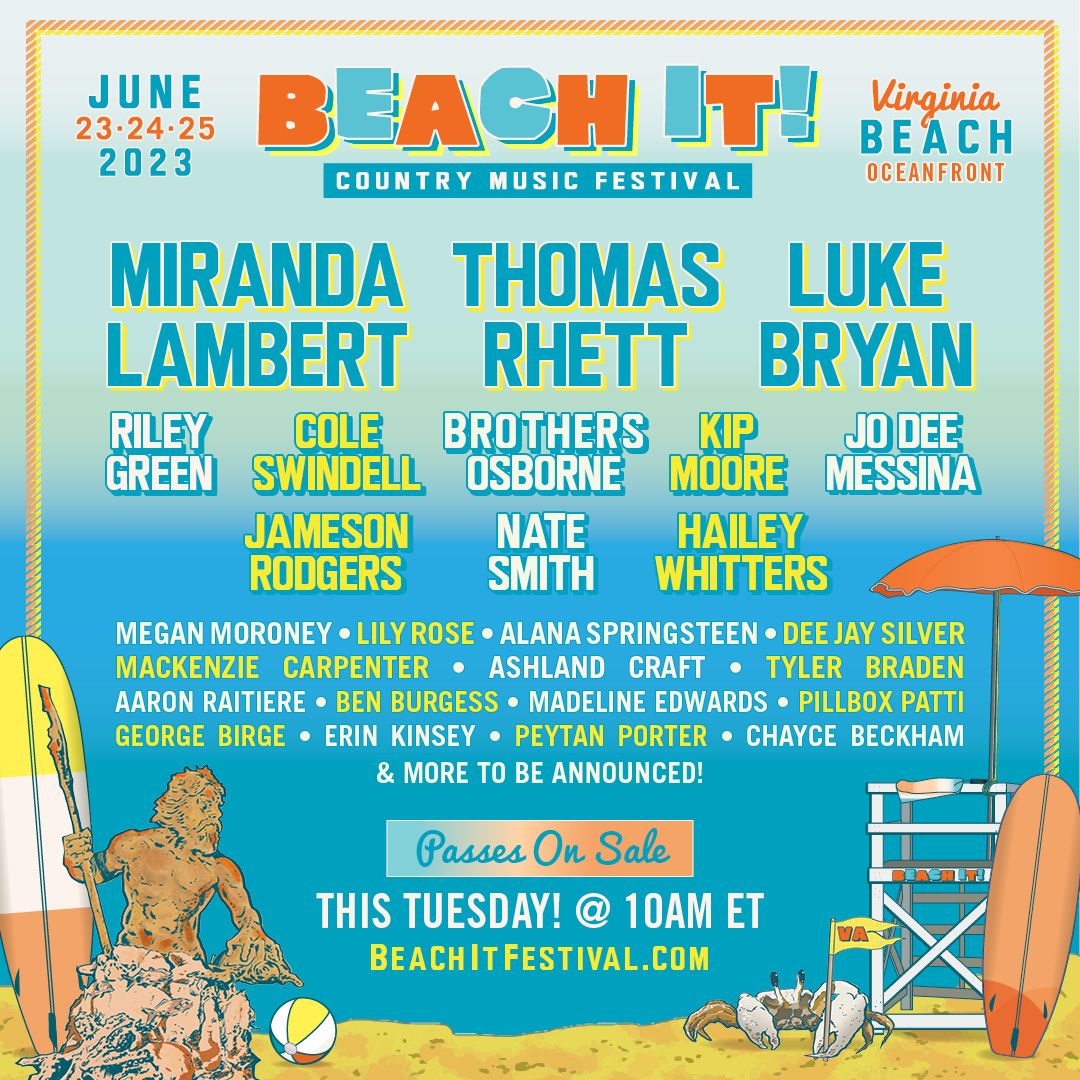 Beach It Country Music Festival - Virginia Beach, VA