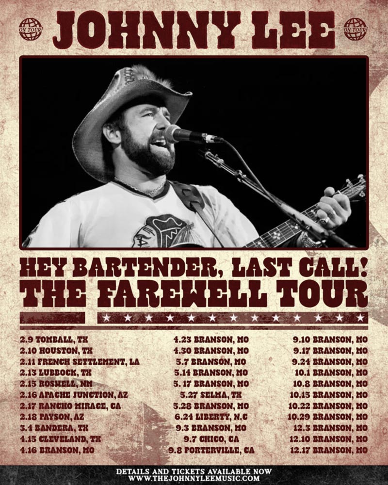 Johnny Lee Announces 'Hey Bartender, Last Call: The Farewell Tour' |  Hometown Country Music