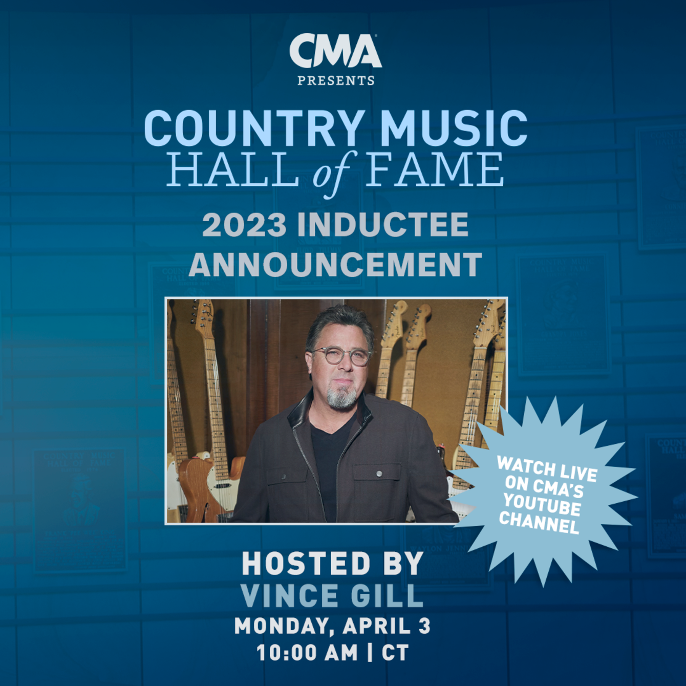 Country Music Hall of Fame 2023 Induction Announcement - Nashville, TN