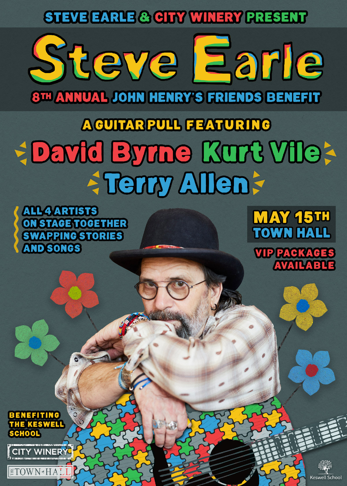 Steve Earle's 8th Annual John Henry's Friends Benefit - New York, NY