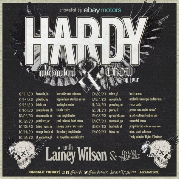 Hardy Announces The Mockingbird & The Crow Fall Tour Hometown Country