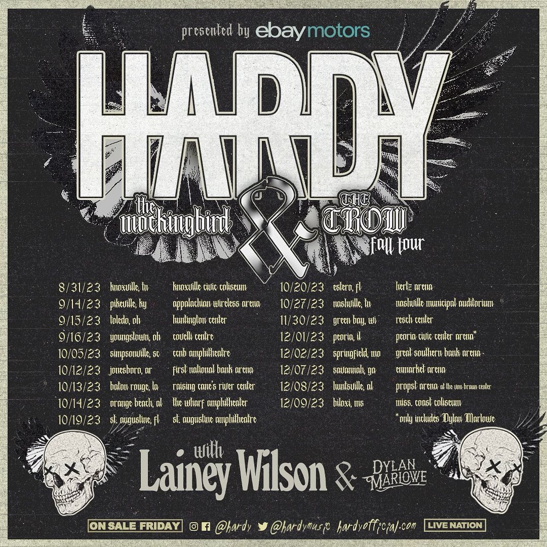 hardy mockingbird tour setlist