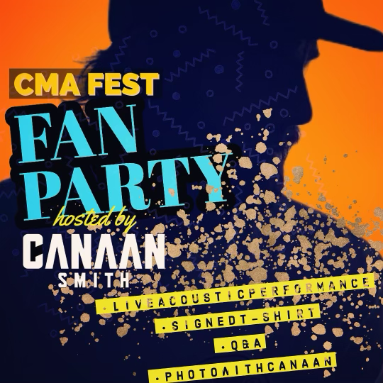 Canaan Smith Fan Club Party - Nashville, TN