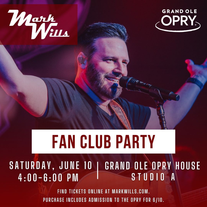 Mark Wills Fan Club Party - Nashville, TN