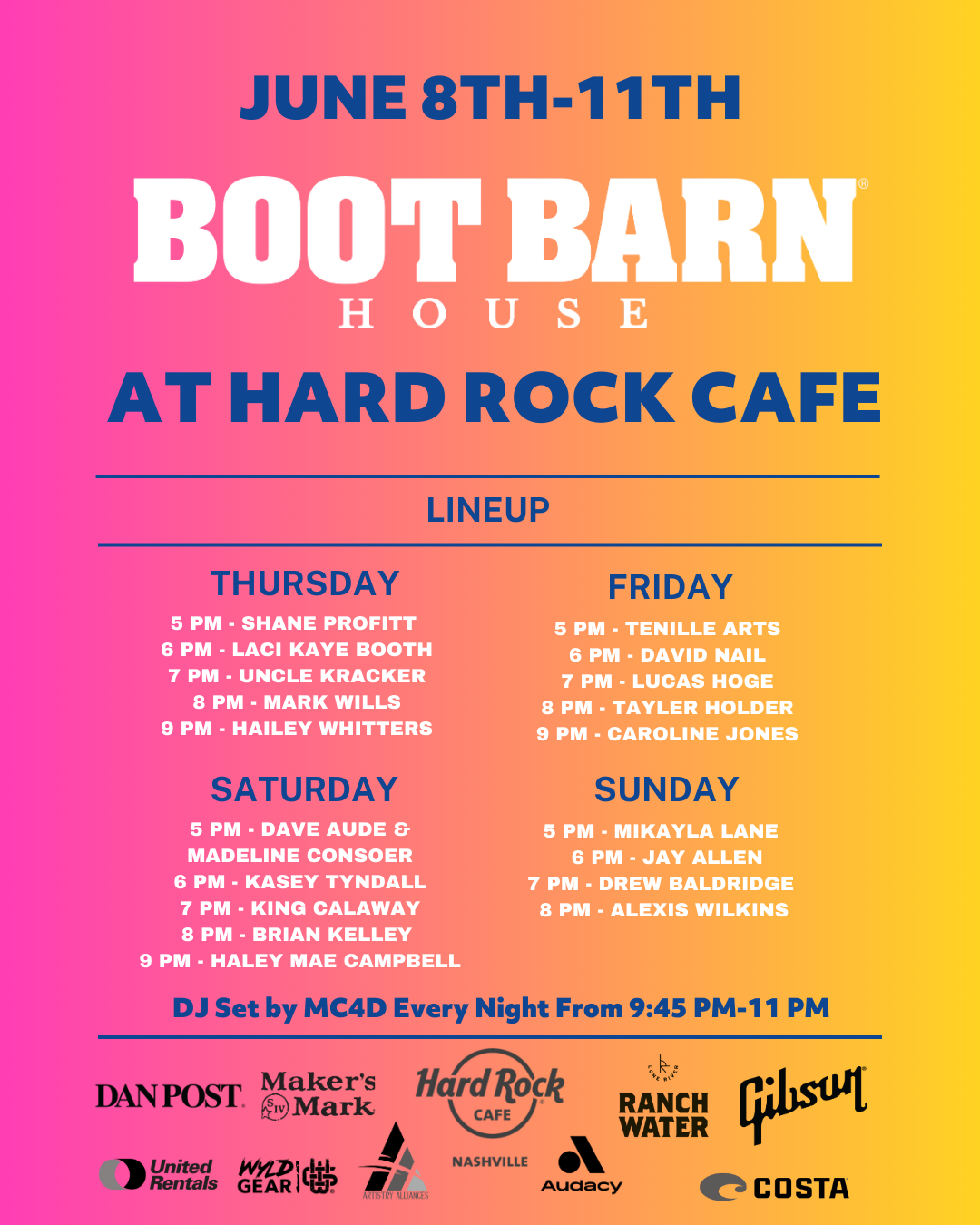 Boot Barn House at Hard Rock Cafe - Nashville, TN
