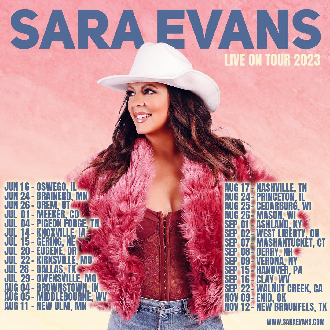 sara evans tour dates