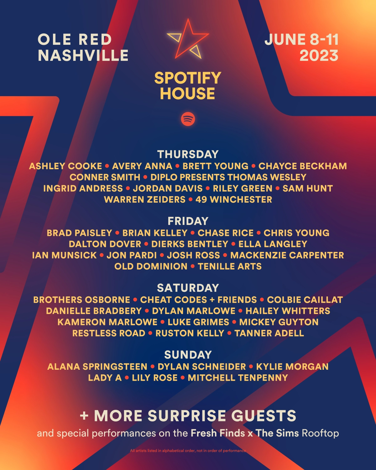 Spotify House at Ole Red - Nashville, TN