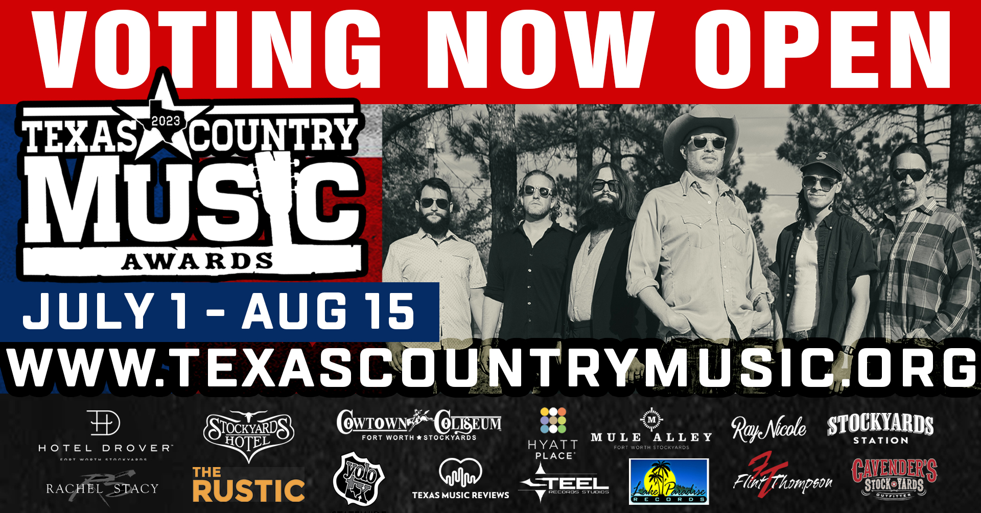 Finalists Announced for 2023 Texas Country Music Awards Hometown