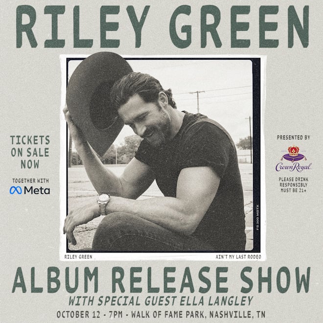 Riley Green Album Release Show - Nashville, TN