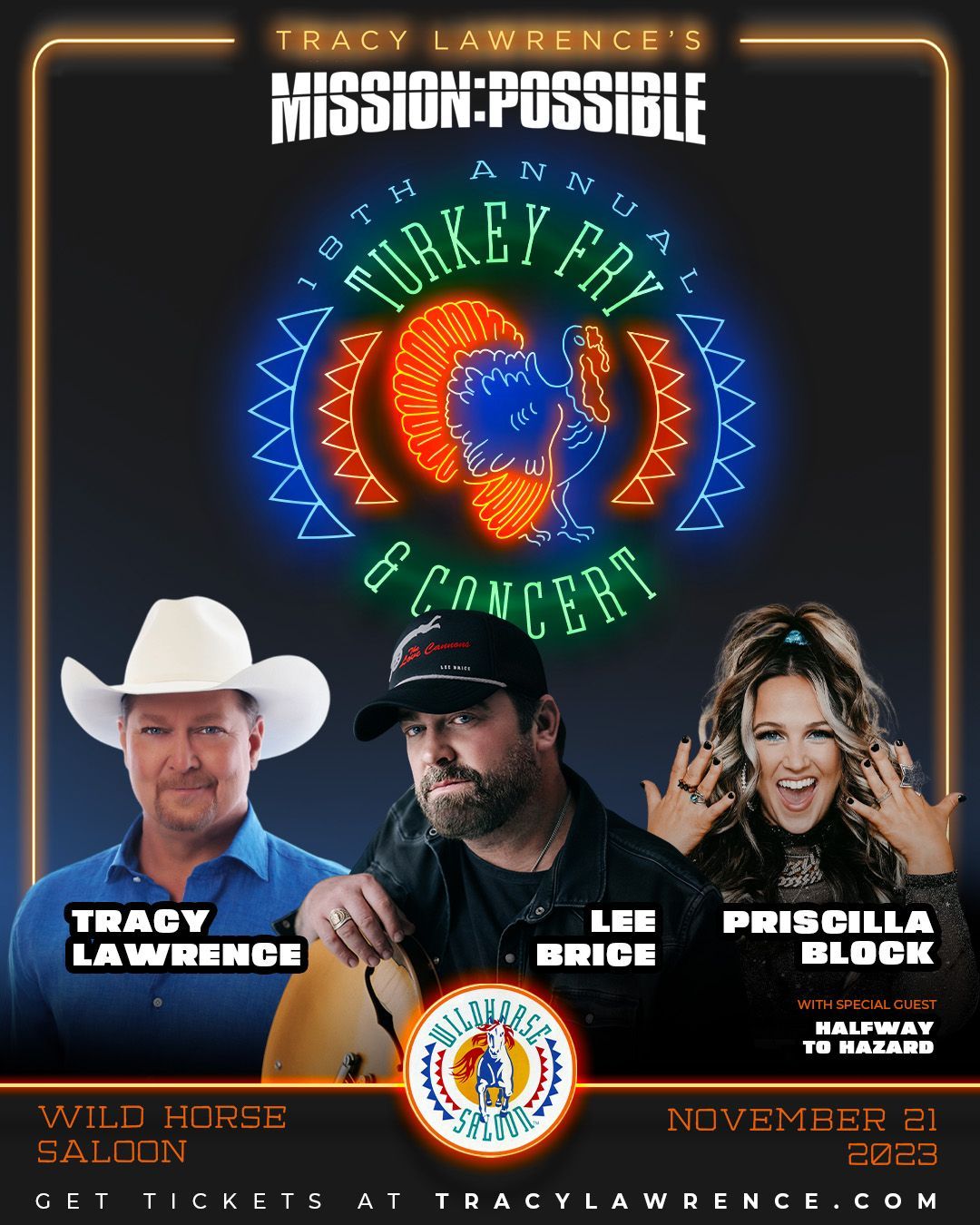 Tracy Lawrence's Mission:  Possible - Turkey Fry & Concert - Nashville, TN
