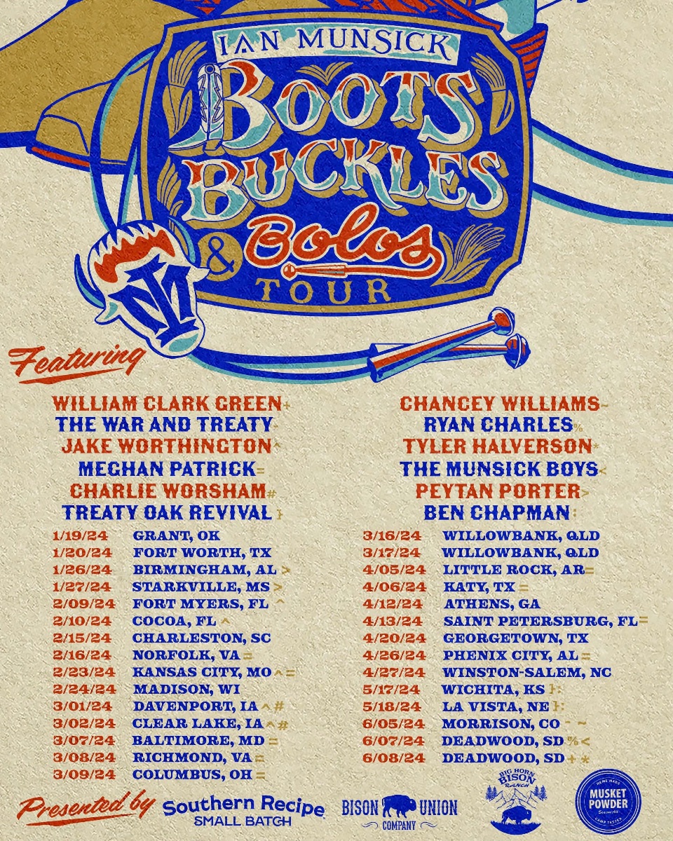 Ian Munsick Announces “Boots, Buckles and Bolos” 2024 Spring Tour