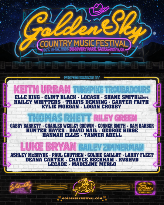 GoldenSky Country Music Festival - Sacramento, CA