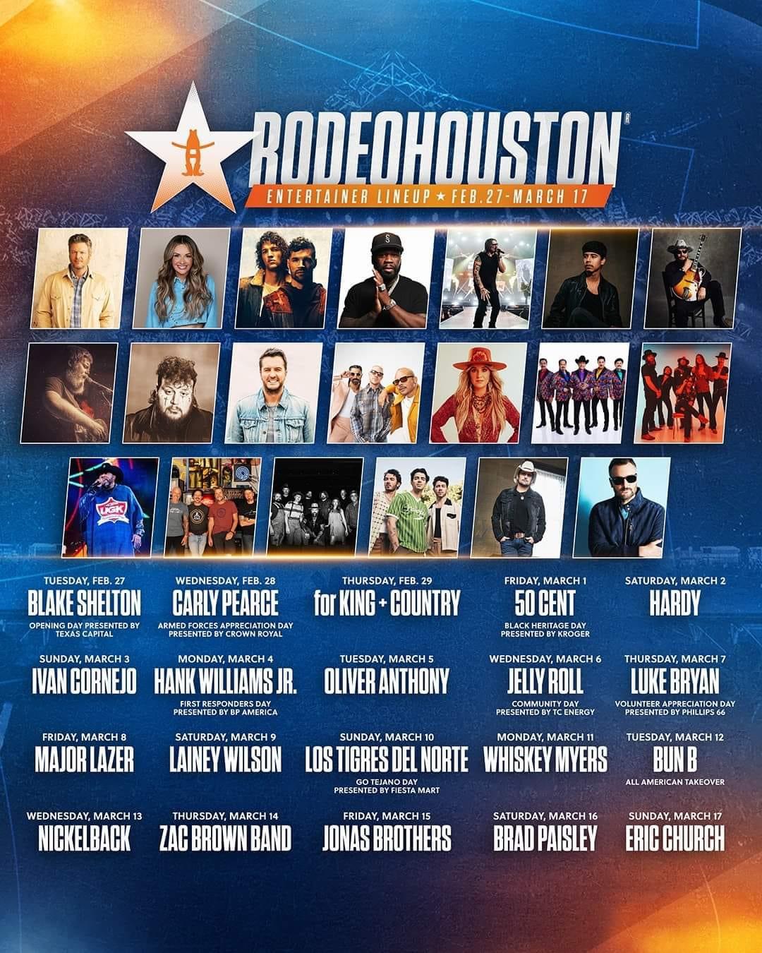 Lineup Announced for 2024 Houston Livestock Show and Rodeo Hometown