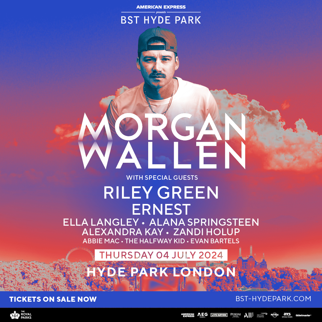 Morgan Wallen, Riley Green, Ernest & More - London, England