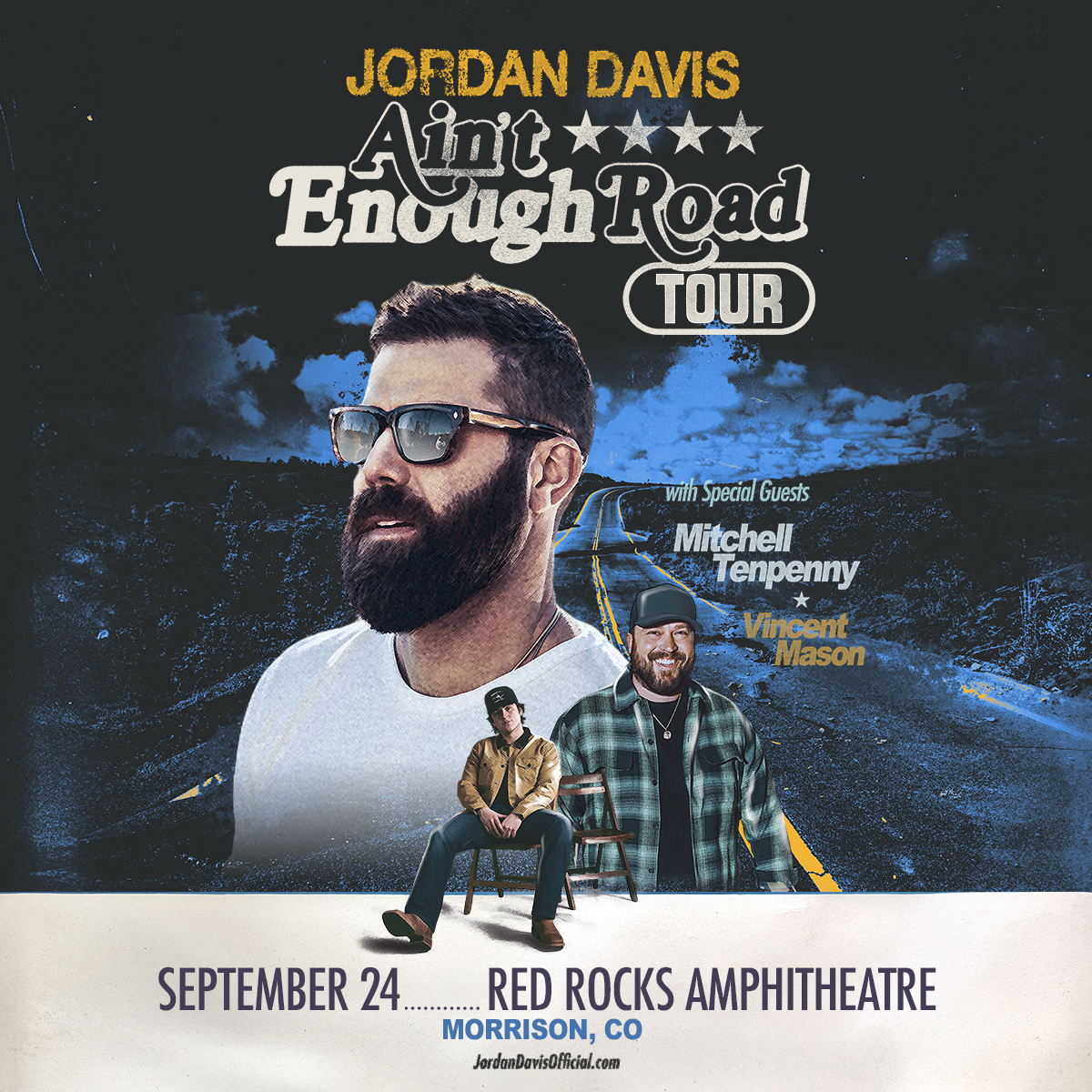 Jordan Davis, Mitchell Tenpenny, Vincent Mason - Morrison, CO