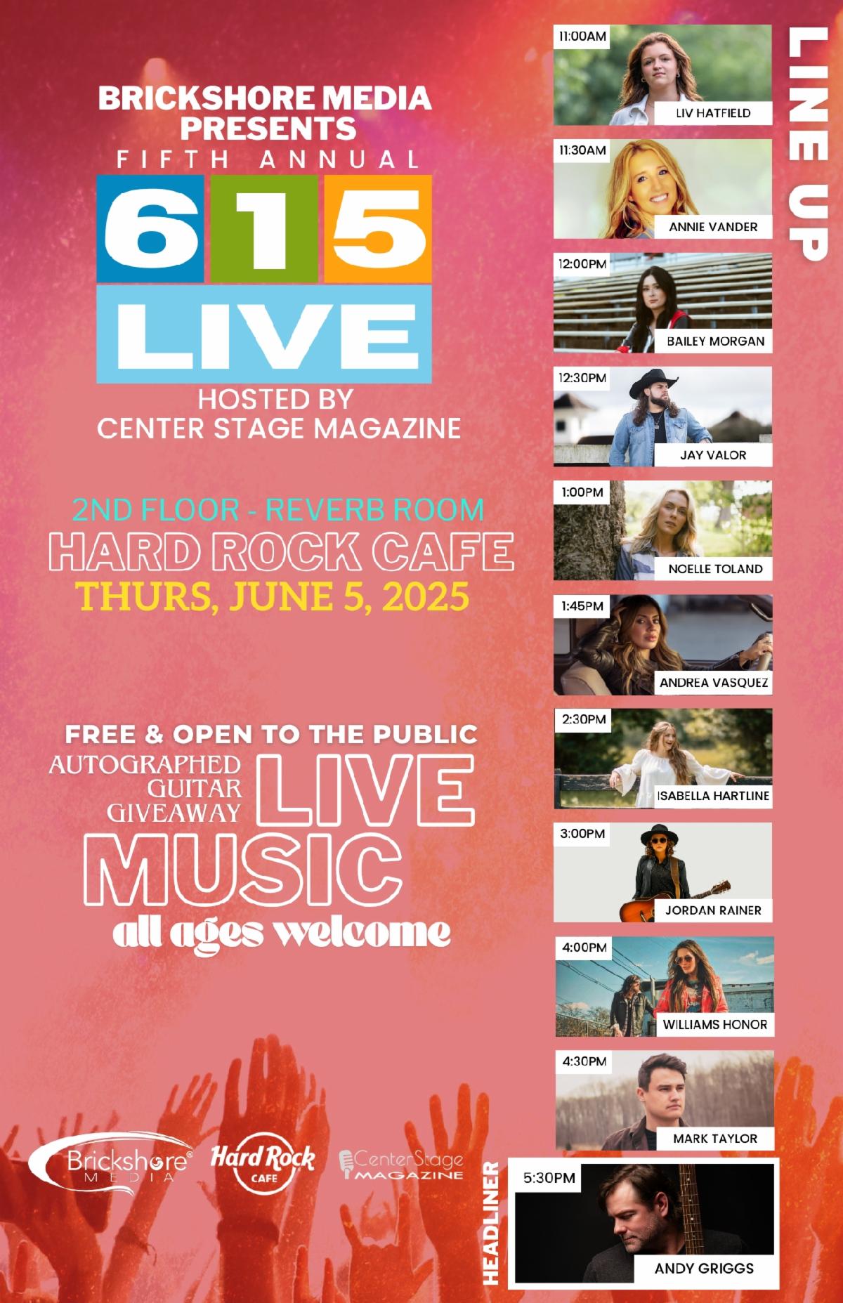 Brickshore Media Presents 615 Live - Nashville, TN