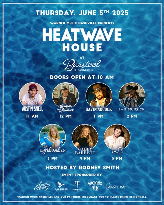 Warner Music Nashville Presents Heatwave House - Nashville, TN