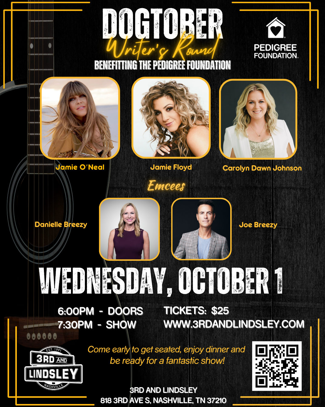 Dogtober Writer's Round - Nashville, TN