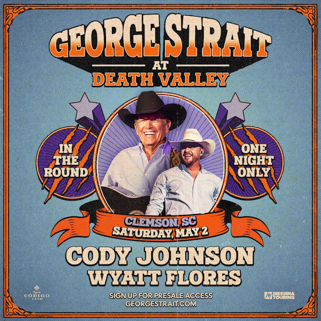 George Strait, Cody Johnson, Wyatt Flores - Clemson, SC