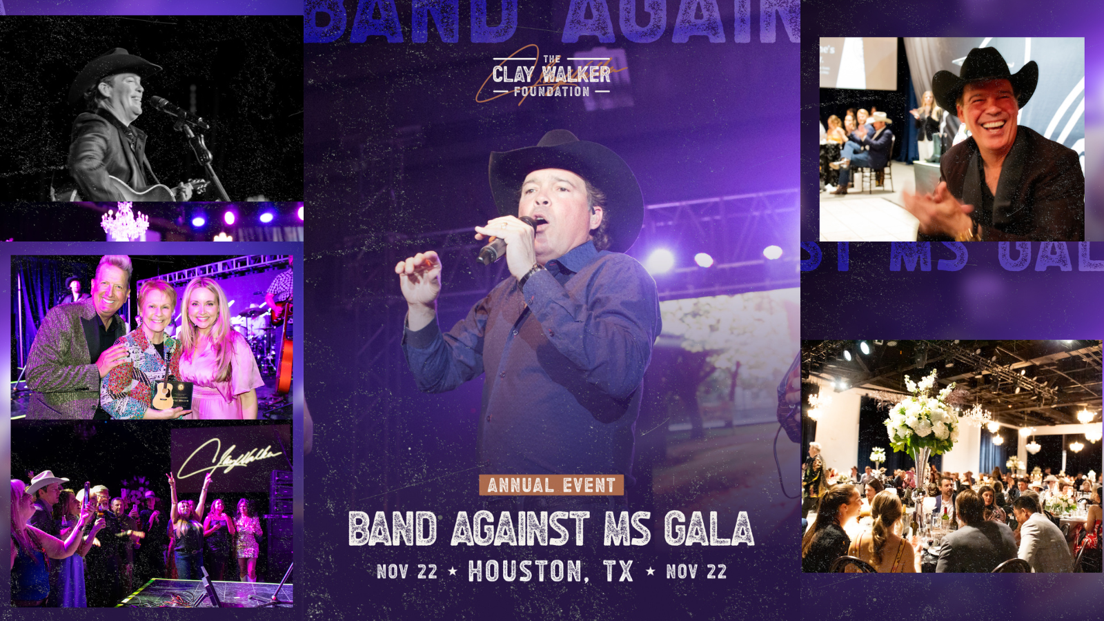 Clay Walker's Band Against MS Gala - Houston, TX