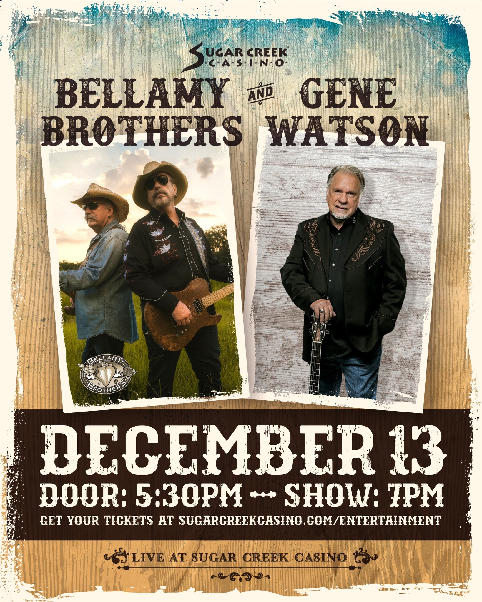 Bellamy Brothers, Gene Watson - Hinton, OK