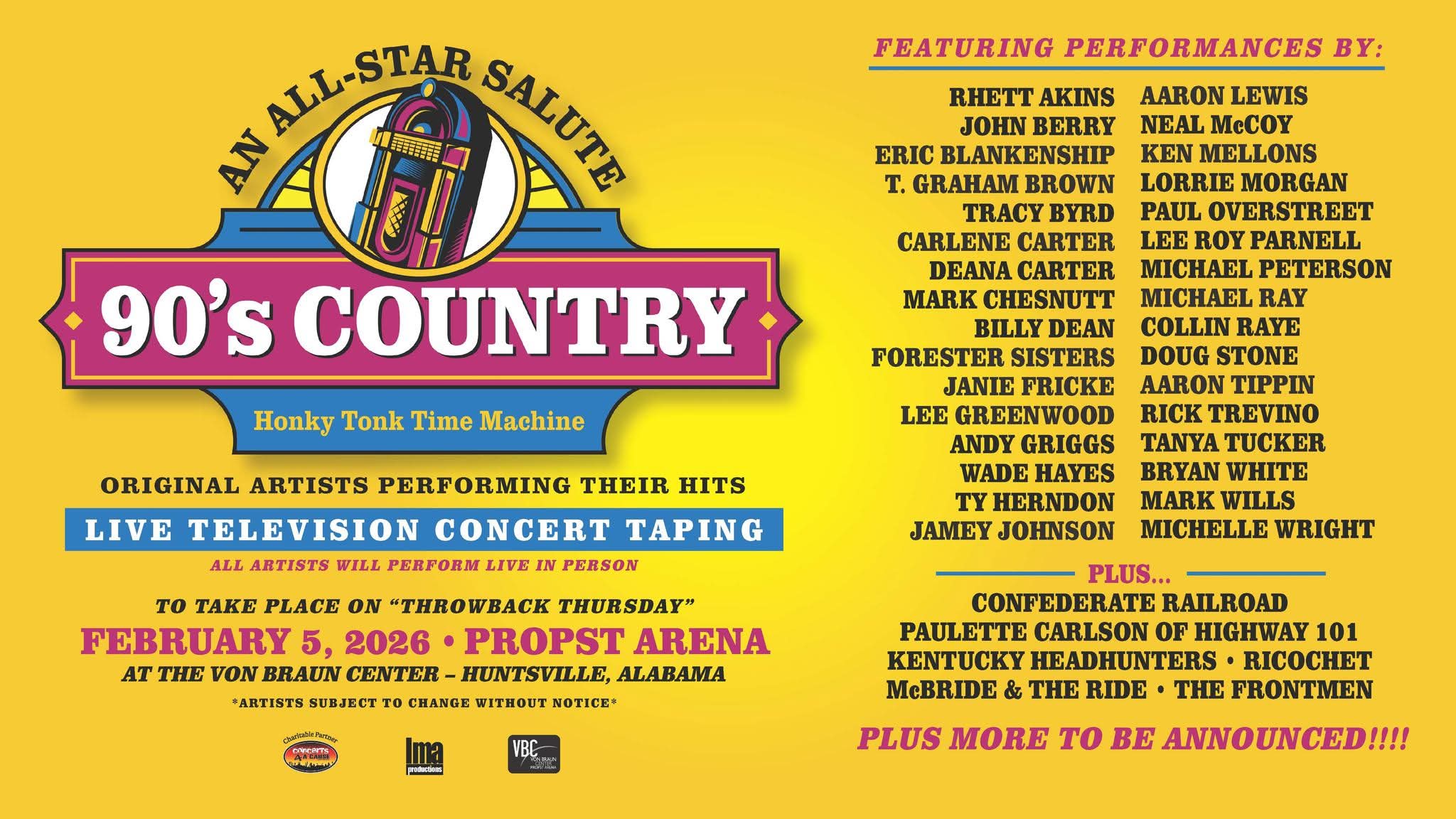 An All-Star Salute:  90's Country - Huntsville, AL