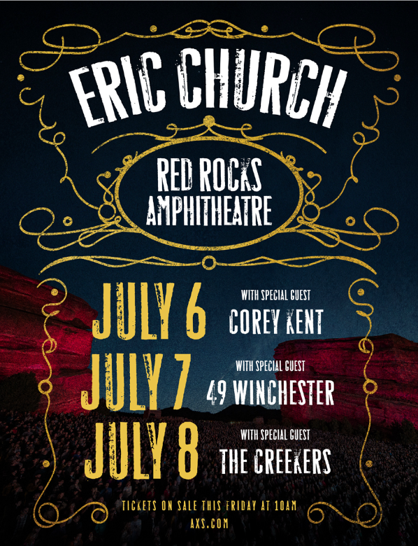 Eric Church, Corey Kent - Morrison, CO