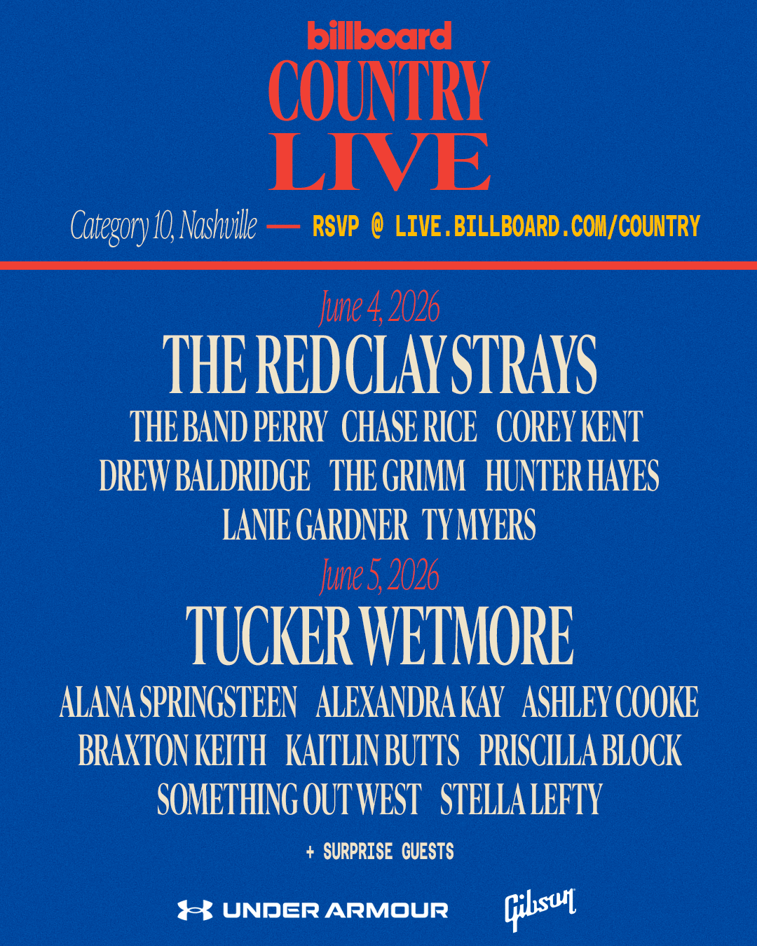 Billboard Country Live - Nashville, TN